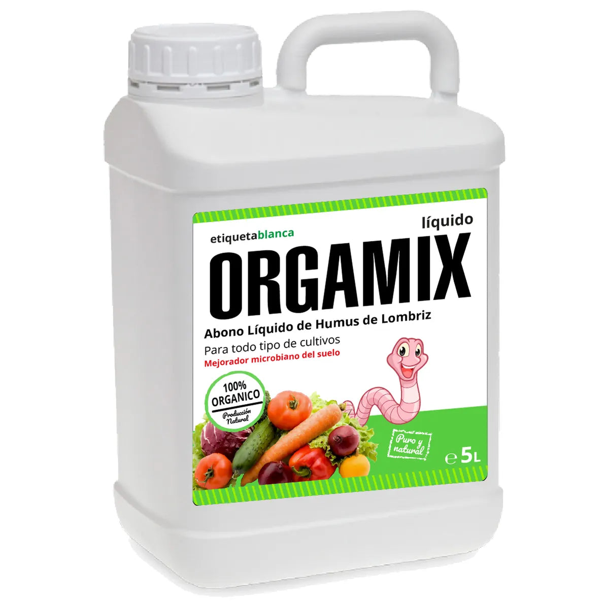 Etiquetas tamaño estándar envases 5 L Personalizadas Tamaño 150X150 Polipropileno blanco-Etiquetaonline